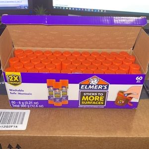 SALE 🔥🔥 60 count box of Elmer’s extra strength glue sticks